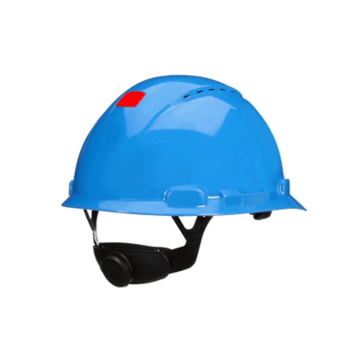 3M H-703SFR 藍色無孔安全帽