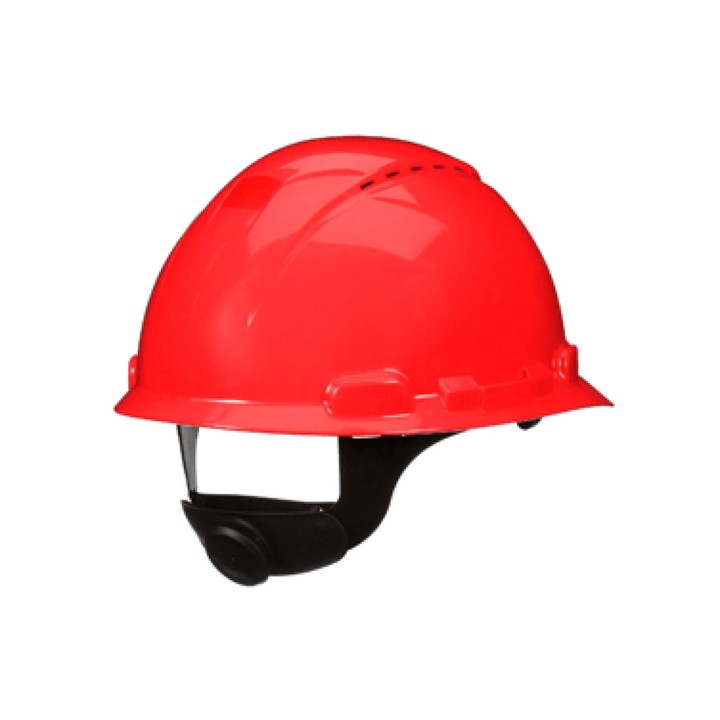 3M H-705SFR 紅色無孔安全帽