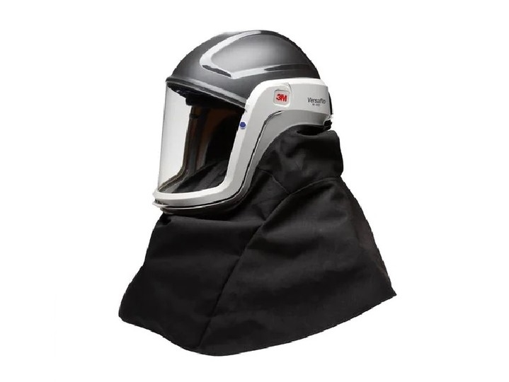 3M™ Versaflo™ M-406 硬帽式含高階面鏡,耐用行遮擋